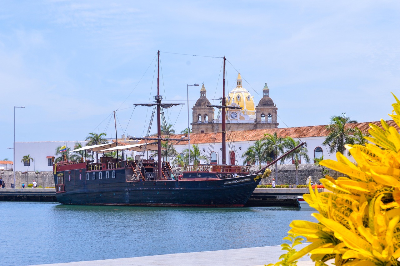 boat, flower background, beautiful flowers, cartagena, nature, flower wallpaper, flowers